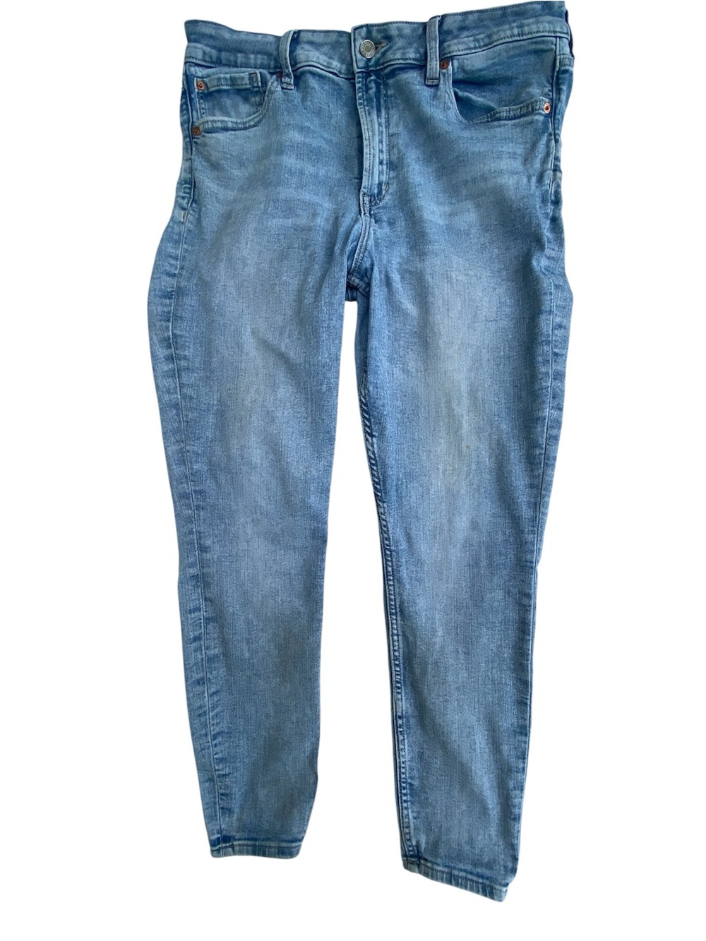 GAP Women's Light Blue Skinny Jeans - Slim Fit 14/32R